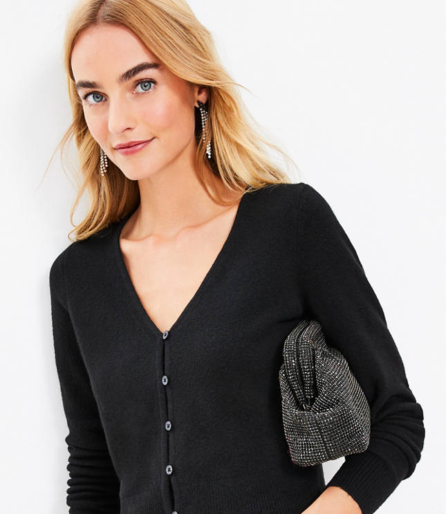 Black Half Loose Cardigan by Doublet on Sale