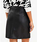 Faux Leather Wrap Skirt carousel Product Image 3