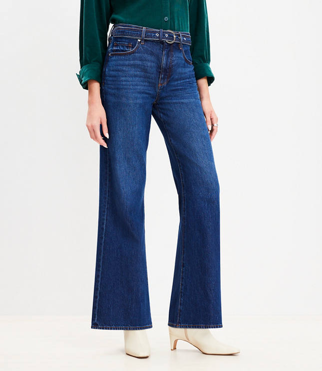 High rise orders belted jeans