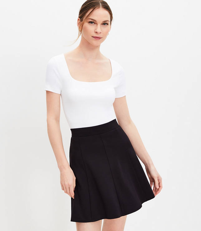 Petite Seamed Skirt