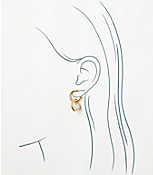 Mother Of Pearl Drop Huggie Earrings carousel Product Image 2