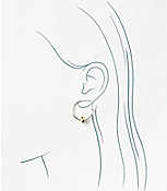 Mixed Metal Knot Hoop Earrings carousel Product Image 2