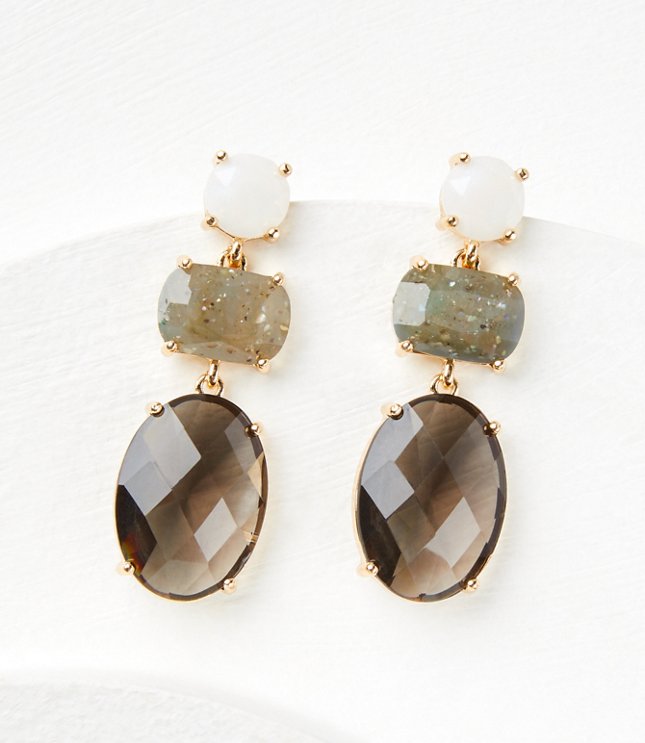 Mother Of Pearl Modern Drop Earrings