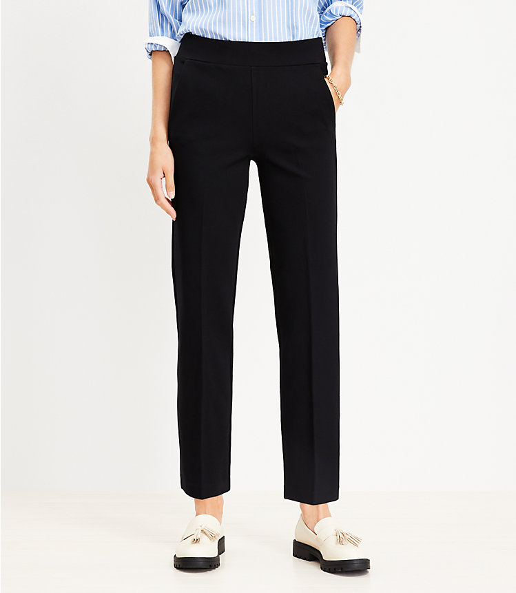 Tall Pull On Straight Pants in Ponte image number 0