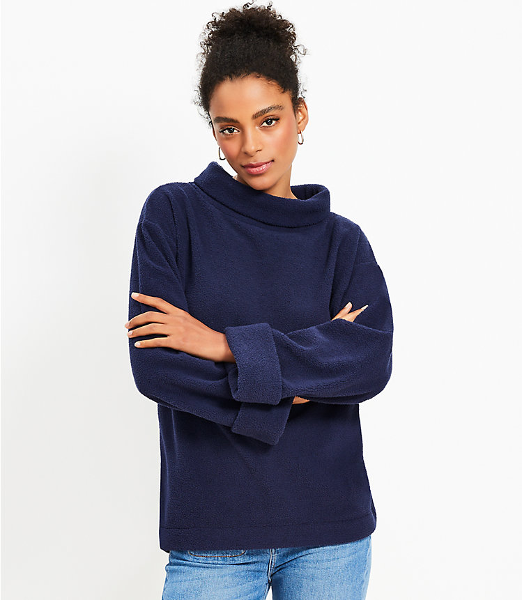 Cozy Funnel Neck Top image number null
