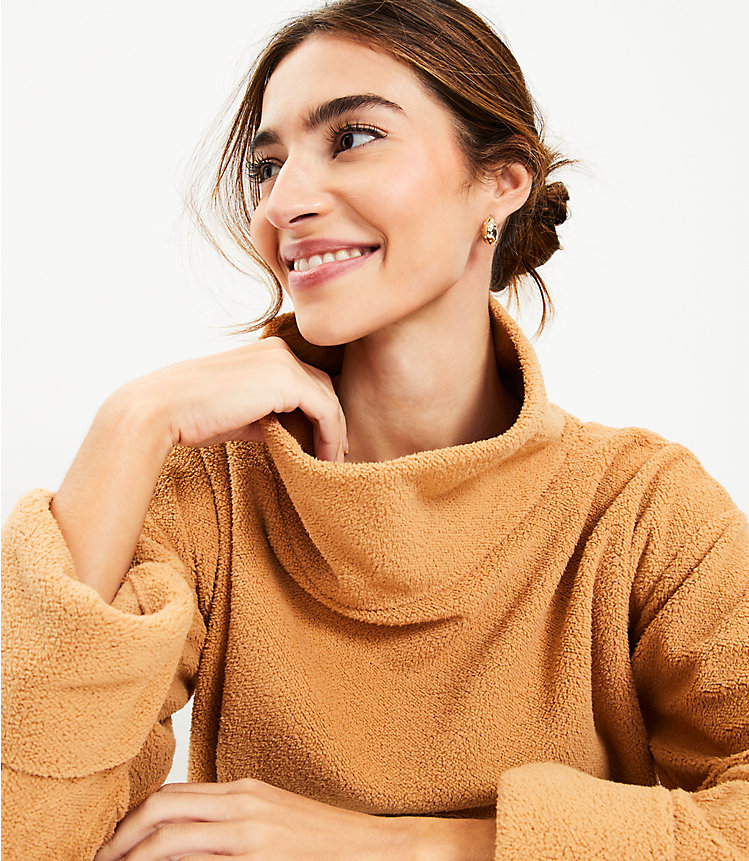 Cozy Funnel Neck Top image number 1