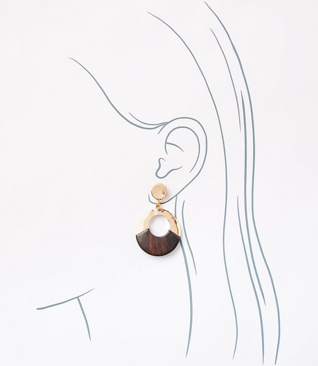 Mother Of Pearl Modern Drop Earrings