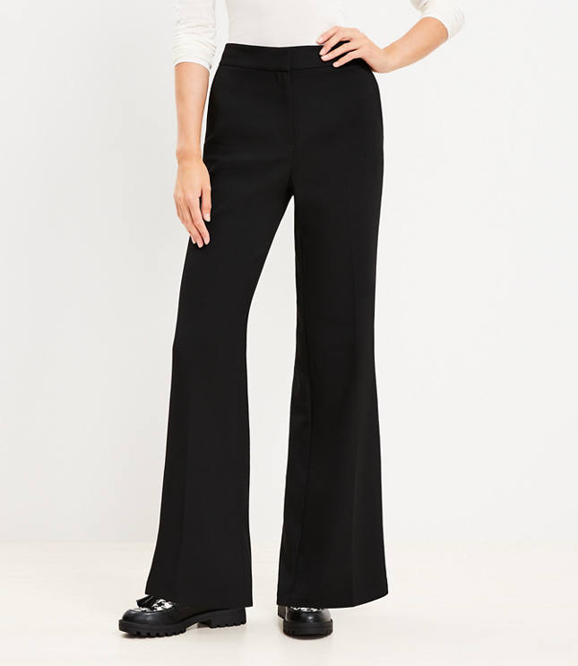 Tall Wide Leg Trousers Doubleface