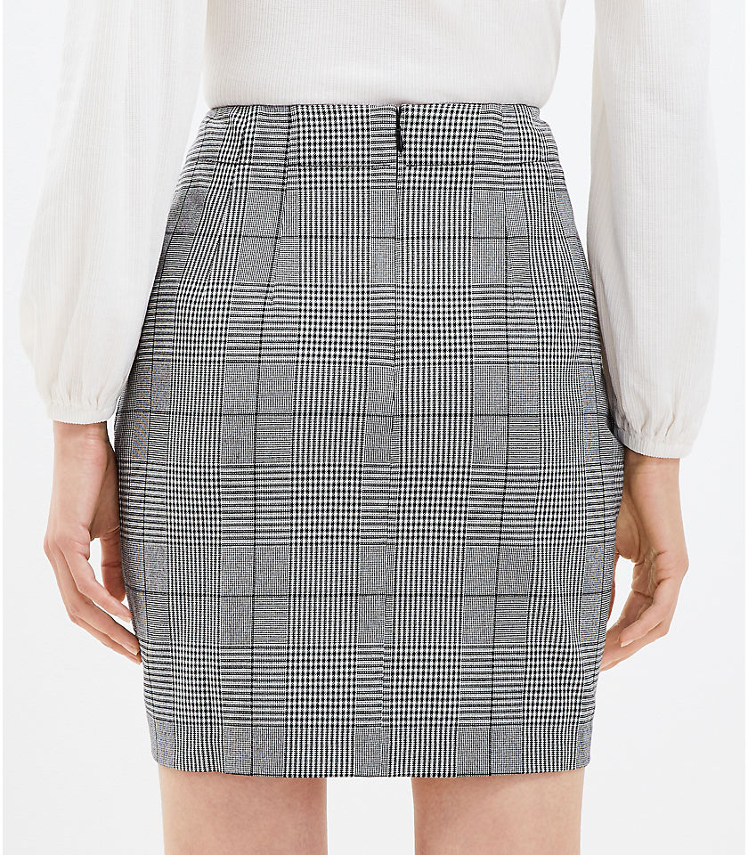 Petite Plaid Mariner Pocket Skirt