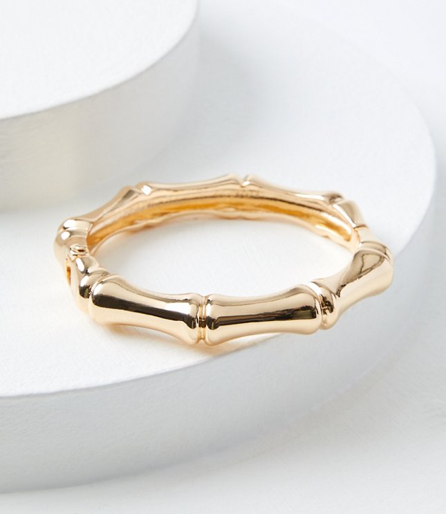 Metal Bamboo Cuff Bracelet