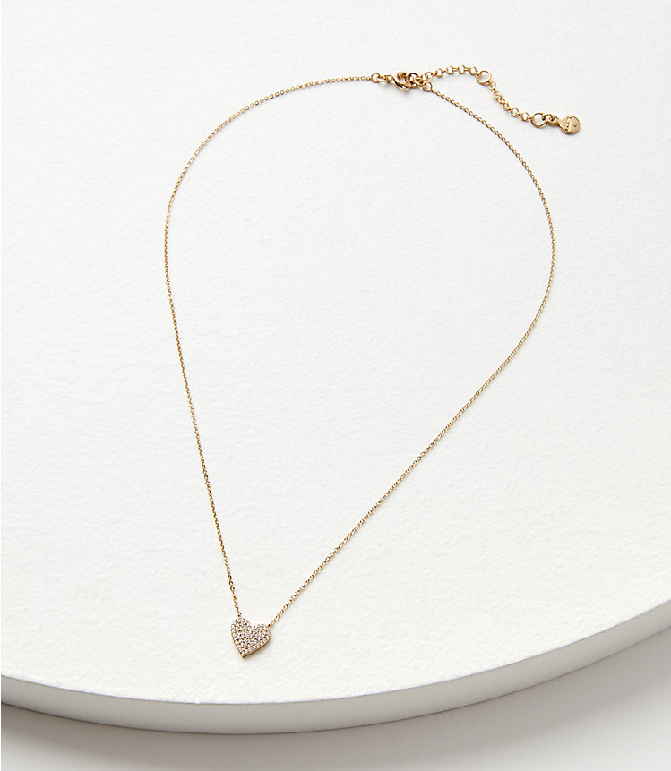 Demi Fine Sparkle Heart Necklace image number null