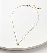 Demi Fine Sparkle Heart Necklace carousel Product Image 1