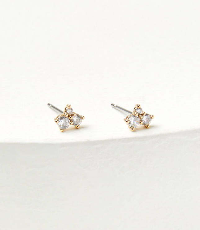 Demi Fine Cluster Stud Earrings