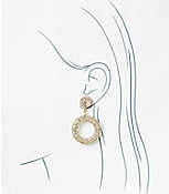 Circle Statement Drop Earrings carousel Product Image 2