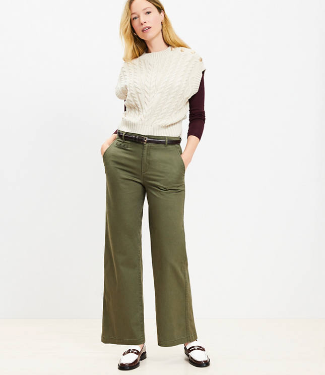 Petite Monroe Wide Leg Pants