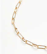Textured Chain Link Necklace carousel Product Image 1