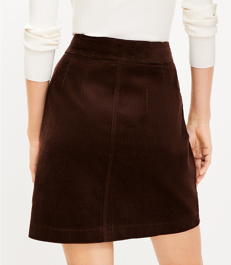 Petite Corduroy Patch Pocket Skirt image number 2