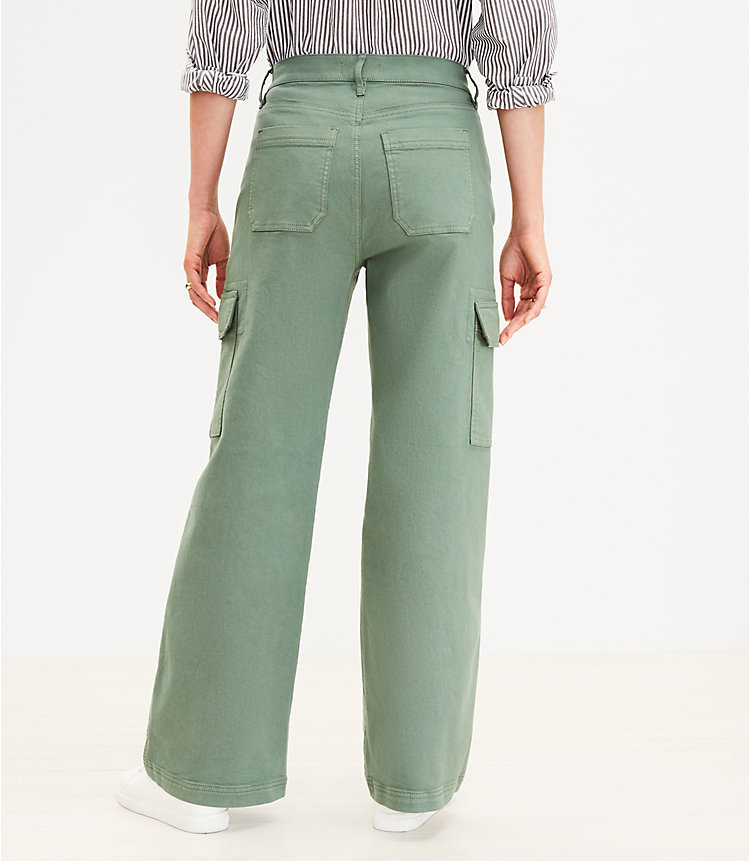 utilsigtet blande barbering Curvy High Rise Wide Leg Utility Jeans in Mountain Rosemary
