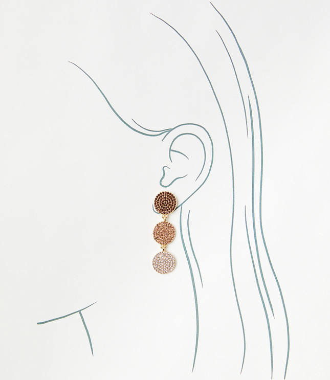 Turq Cylinder XL Circle Drop Earring main image 1