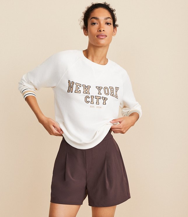 Lou & Grey New York Cozy Cotton Terry Sweatshirt