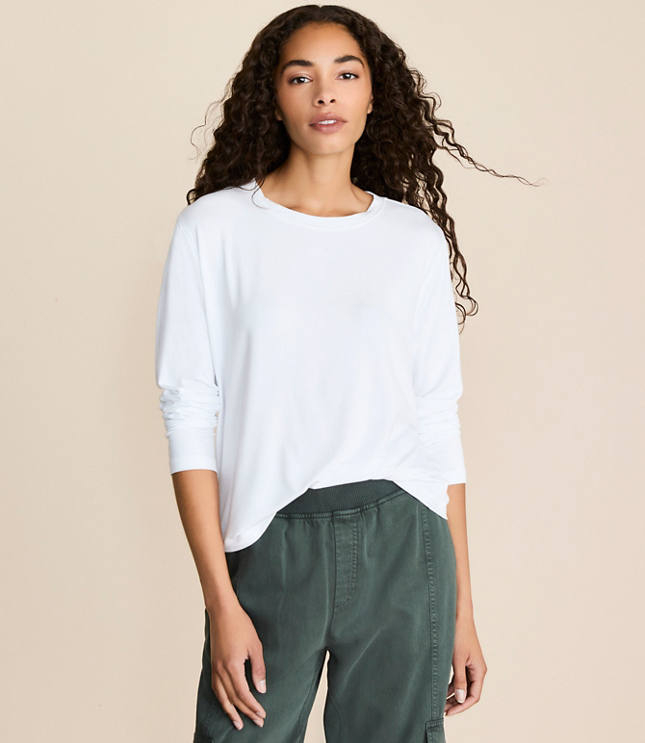 Petite Lou & Grey Essential Modal Long Sleeve Tee