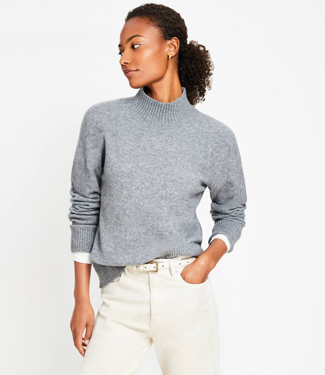 Mock Turtle Neck Sweaters Loft