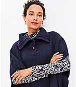 Button Turtleneck Poncho carousel Product Image 2