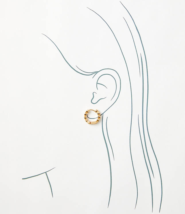 Heart Huggie Earrings