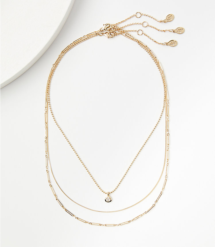 Delicate Layered Necklace image number null