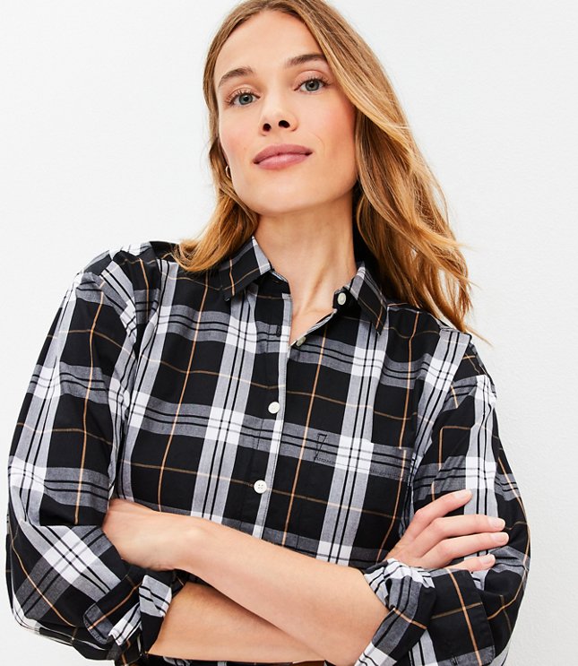 Petite Side Tie Pocket Shirt