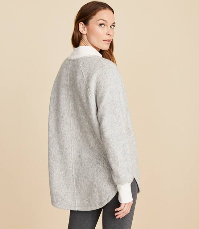 Lou & Grey Brushed Drawstring Neck Tunic Sweatshirt