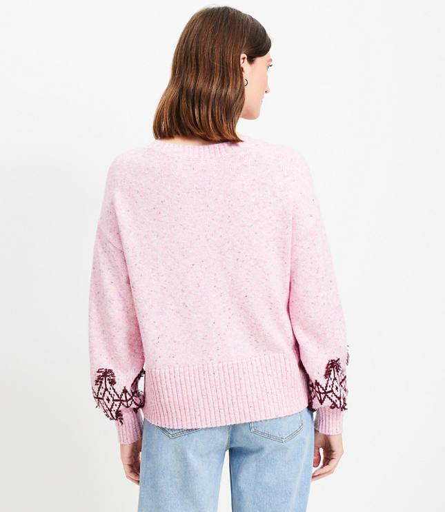 Fringe Fair Isle Sweater