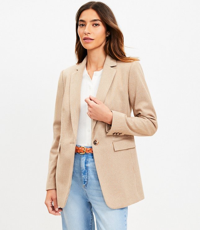 Petite Brushed Long Shirt Jacket