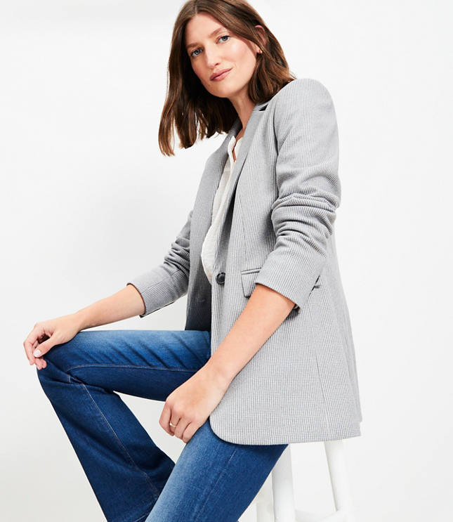 Petite Knit Modern Blazer