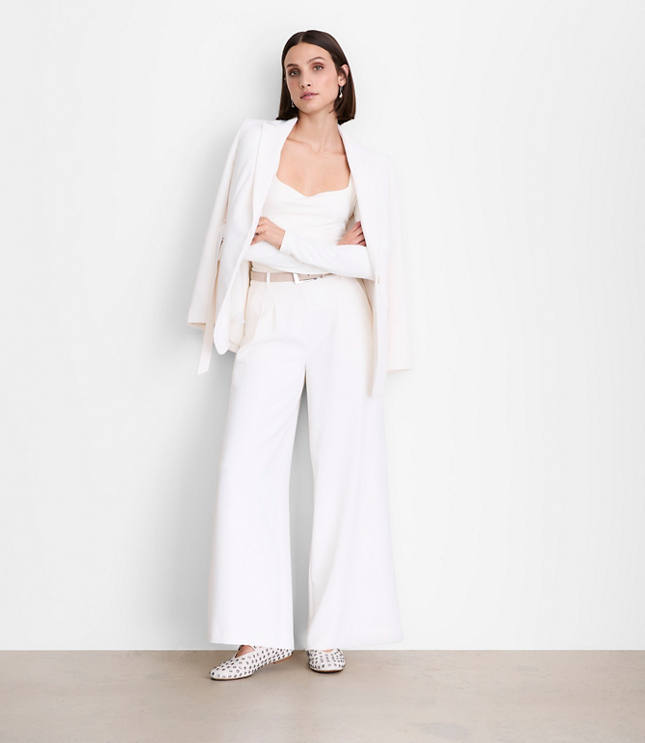 LOFT Versa Crepe Drape Palazzo Pant