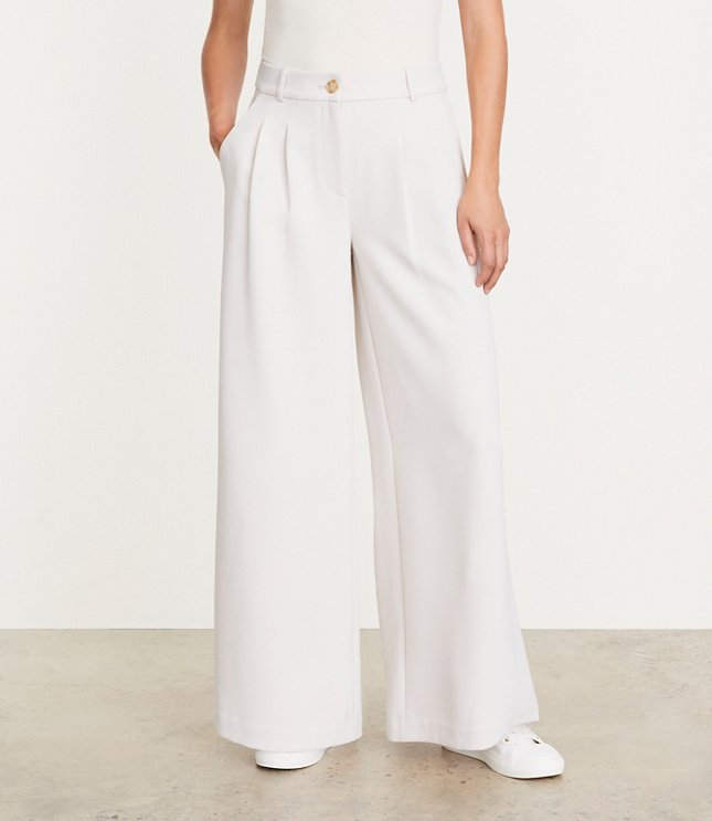 LOFT Versa Crepe Drape Palazzo Pant