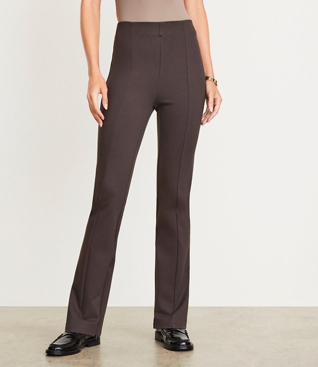 LOFT Versa Ponte Deluxe Split Hem Slim Pants