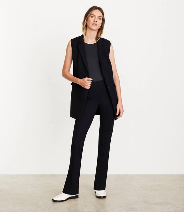 Women's Black Pants Side Zipper | Loft