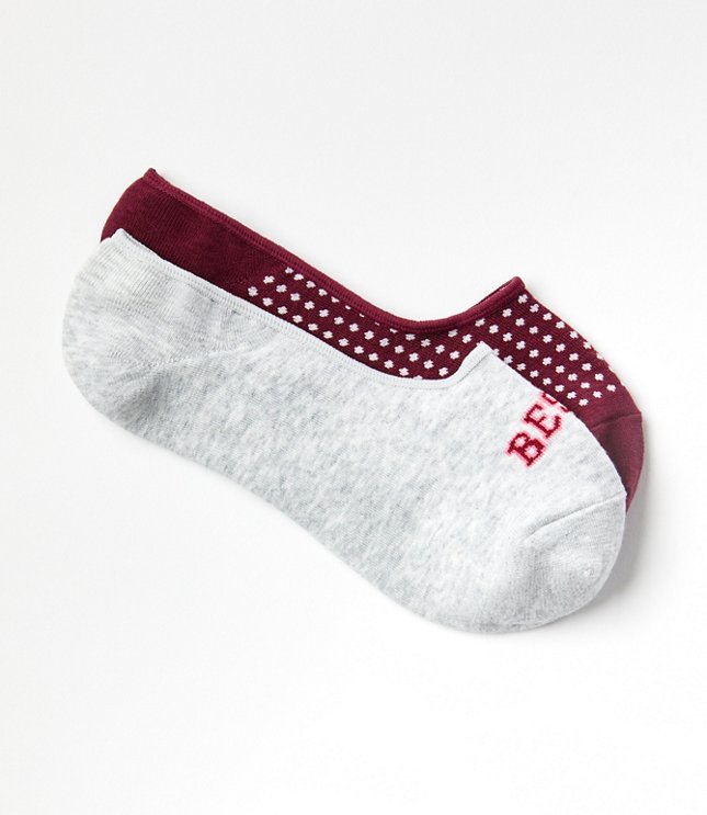 Dotted No Show Sock Set