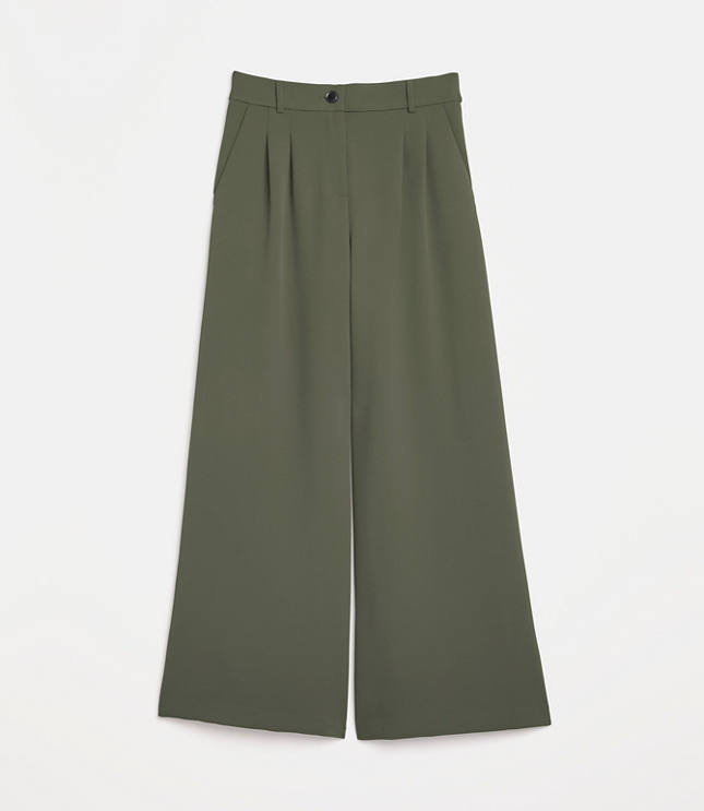 LOFT Versa Crepe Drape Palazzo Pant