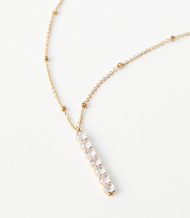 Demi Fine Sparkle Vertical Bar Necklace