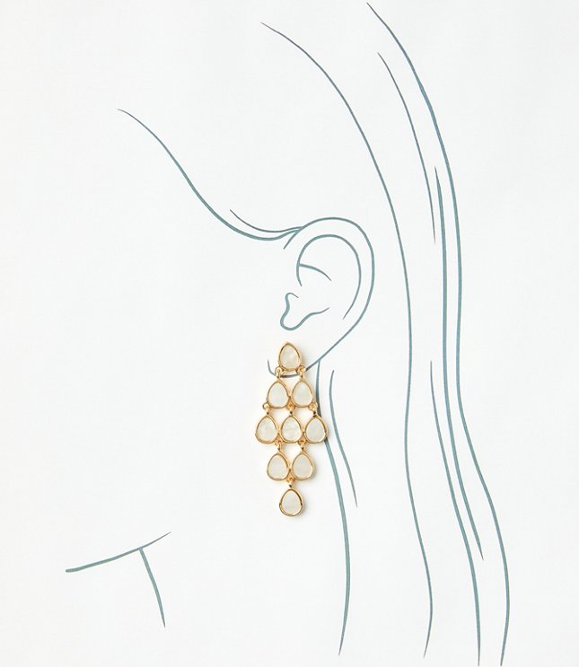 Mother Of Pearl Linear Earrings