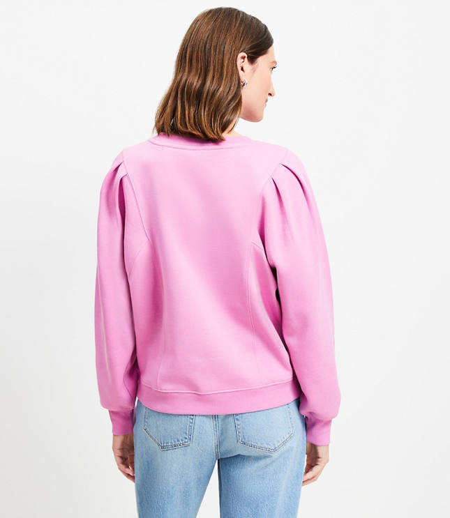 Pleated Sleeve Sweatshirt image number 2