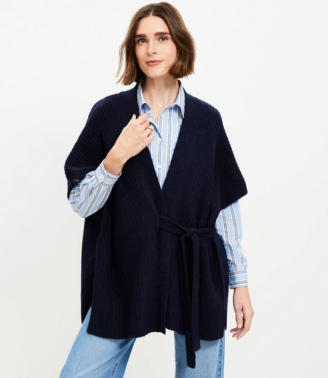 Loft Ribbed Side Tie Wrap