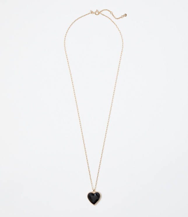 Heart Chain Link Pendant Necklace