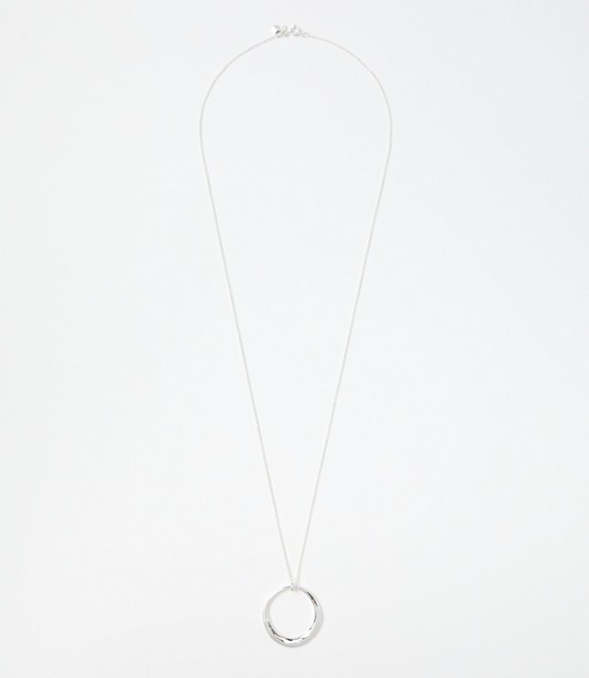 Modern Circle Pendant Necklace