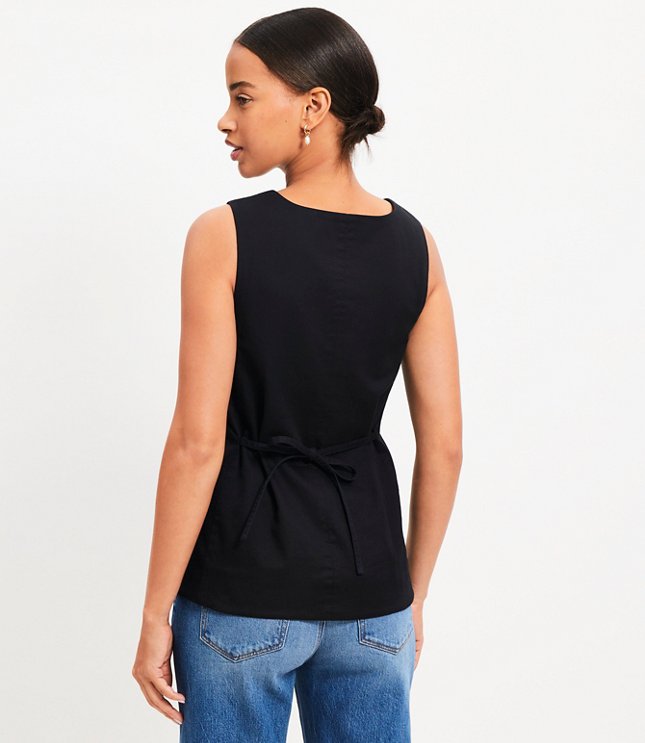 Square Neck Pocket Vest Top