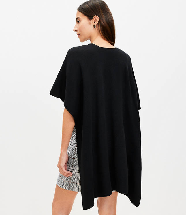 Tie Knit Wrap - Black