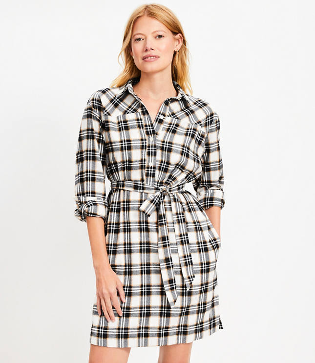 Gingham Smocked Strappy Flounce Dress