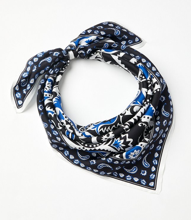 Mixed Paisley Square Scarf